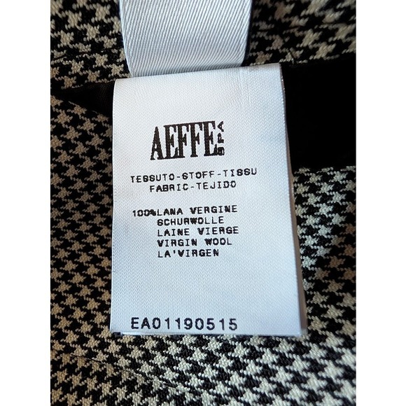 Moschino Houndstooth Pencil Skirt Made in Italy Virgin Wool Women Size 8 - Picture 9 of 9